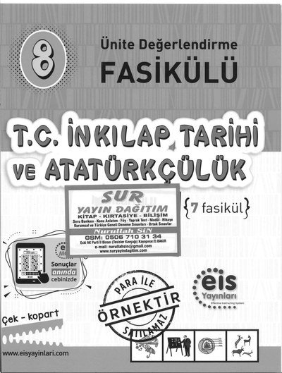 T.C. İNKILAP TARİHİ VE ATATÜRKÇÜLÜK 7 FASİKÜL