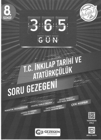 365 GÜN T.C. İNKILAP TARİHİ VE ATATÜRKÇÜLÜK SORU GEZEGENİ Limon Fotokopi