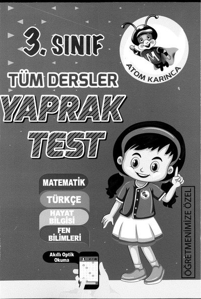 TÜM DERSLER YAPRAK TEST Limon Fotokopi