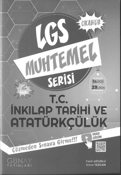 LGS MUHTEMEL SERİSİ T.C. İNKILAP TARİHİ VE ATATÜRKÇÜLÜK Limon Fotokopi