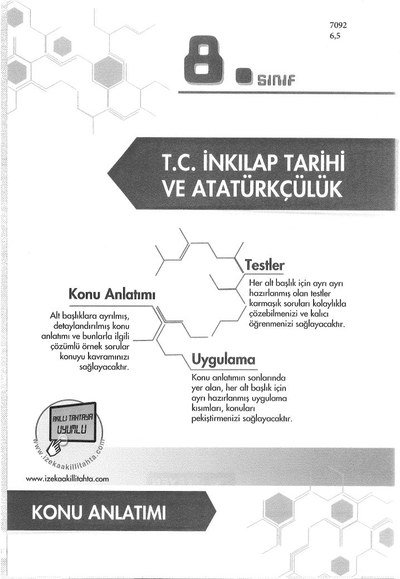 T.C. İNKILAP TARİHİ VE ATATÜRKÇÜLÜK KONU ANLATIMI Limon Fotokopi