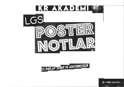 T.C. İNKILAP TARİHİ VE ATATÜRKÇÜLÜK LGS POSTER NOTLAR Limon Fotokopi