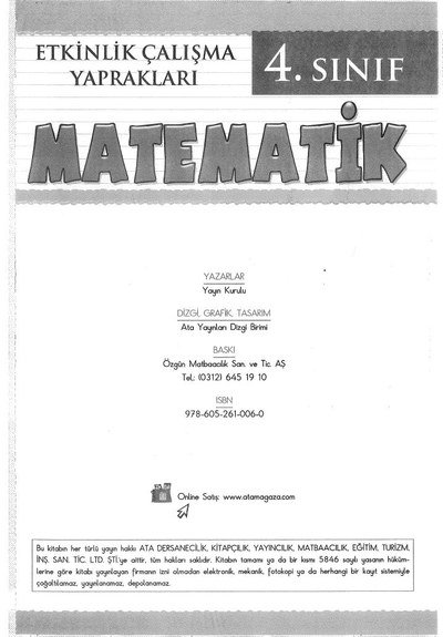 MATEMATİK Limon Fotokopi