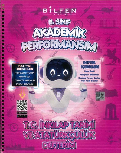 AKADEMİK PERFORMANSIM T.C. İNKILAP TARİHİ VE ATATÜRKÇÜLÜK DEFTERİM Limon Fotokopi