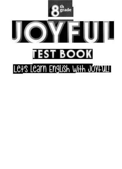 JOYFUL TEST BOOK Limon Fotokopi