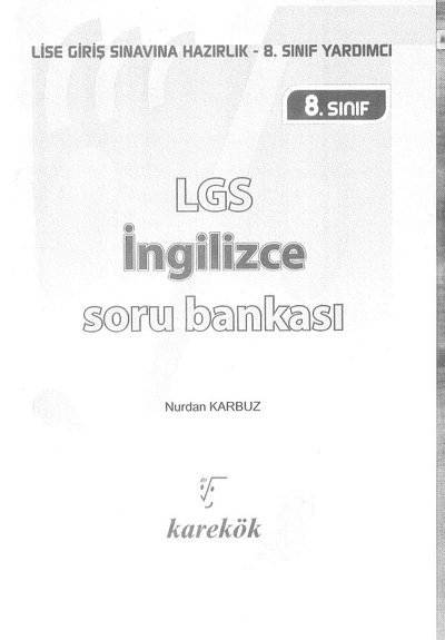 LGS İNGİLİZCE SORU BANKASI Limon Fotokopi