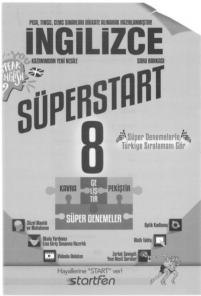 İNGİLİZCE SORU BANKASI SÜPERSTART Limon Fotokopi