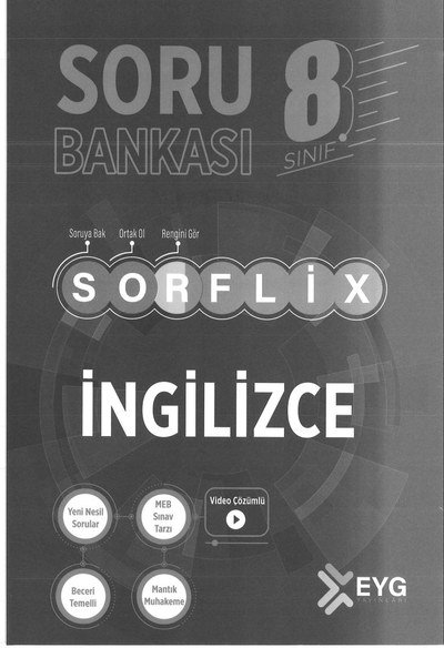 SORFLİX SORU BANKASI İNGİLİZCE Limon Fotokopi