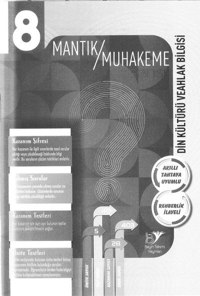 MANTIK/MUHAKEME DİN KÜLTÜRÜ VE AHLAK BİLGİSİ Limon Fotokopi