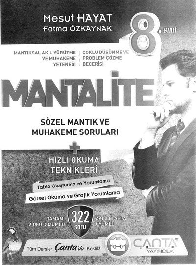 MANTALİTE SÖZEL MANTIK VE MUHAKEME SORULARI 322 SORU Limon Fotokopi