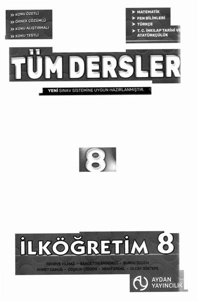 TÜM DERSLER SORU BANKASI KONU ÖZETLİ Limon Fotokopi