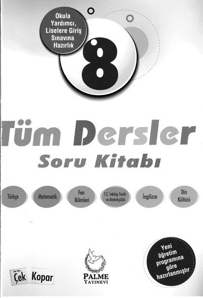 TÜM DERSLER SORU KİTABI