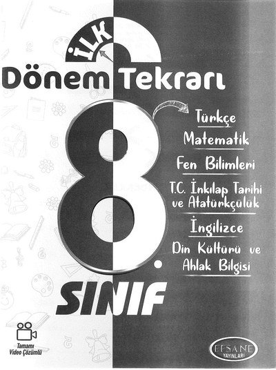 İLK DÖNEM TEKRARI TÜM DERSLER Limon Fotokopi