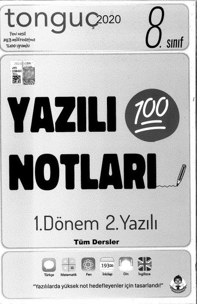 YAZILI NOTLARI 100 1. DÖNEM 2. YAZILI TÜM DERSLER