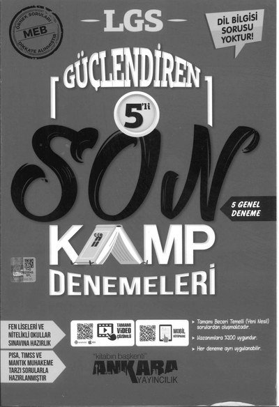 LGS GÜÇLENDİREN 5'Lİ SON KAMP DENEMELERİ Limon Fotokopi
