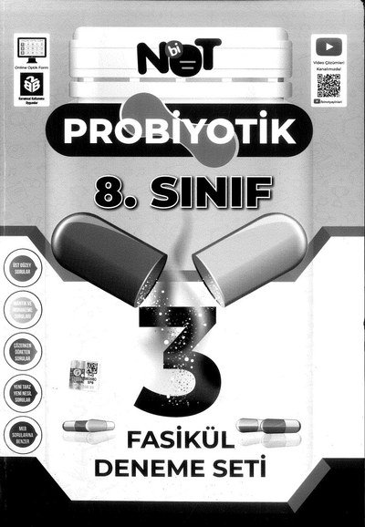PROBİYOTİK 3 FASİKÜL DENEME SETİ Limon Fotokopi
