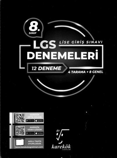 LGS DENEMELERİ 12 DENEME Limon Fotokopi