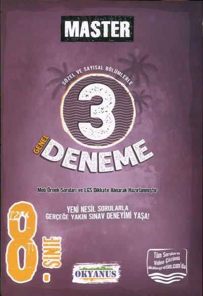 MASTER SÖZEL VE SAYISAL BÖLÜMLERLE 3 DENEME