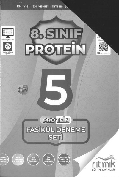 PROTEİN 5 FASİKÜL DENEME SETİ Limon Fotokopi