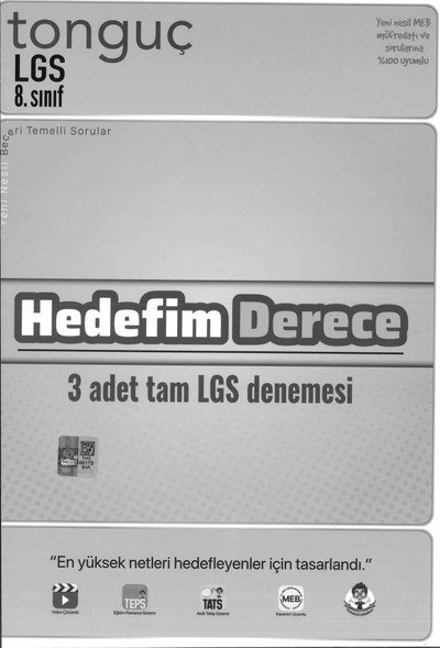 LGS HEDEFİM DERECE 3 ADET TAM LGS DENEMESİ Limon Fotokopi