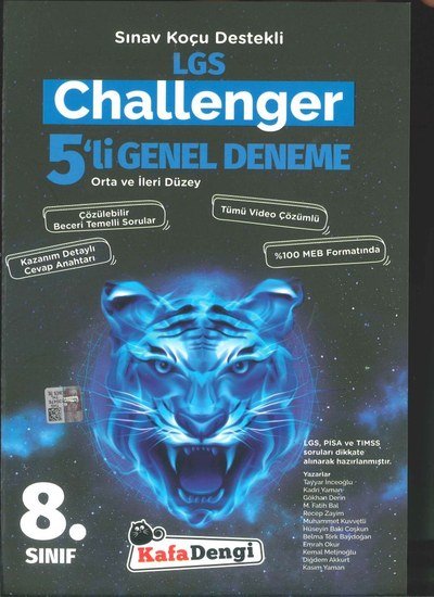 CHALLENGER 5'Lİ GENEL DENEME Limon Fotokopi