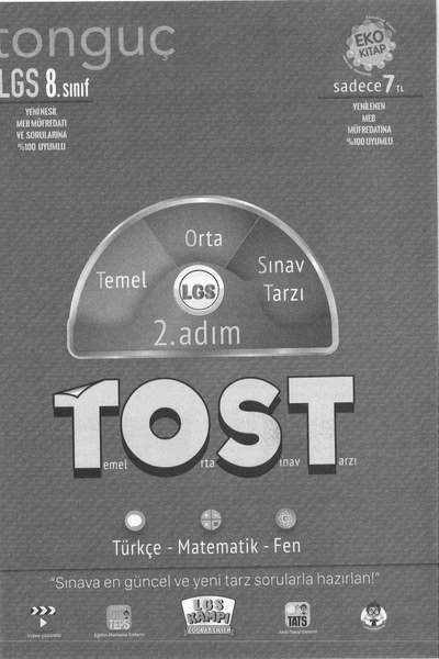 LGS TOST 2. ADIM TEMEL ORTA SINAV TARZI Limon Fotokopi