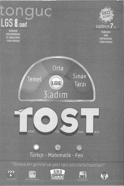 LGS TOST 3. ADIM TEMEL ORTA SINAV TARZI Limon Fotokopi