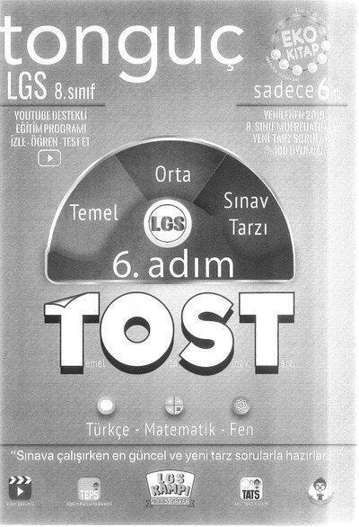 LGS TOST 6. ADIM TEMEL ORTA SINAV TARZI Limon Fotokopi