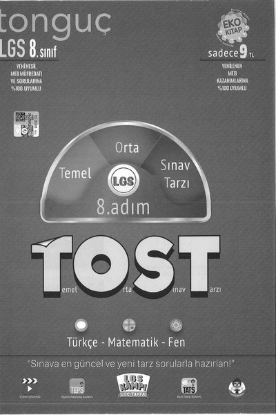 LGS TOST 8. ADIM TEMEL ORTA SINAV TARZI Limon Fotokopi