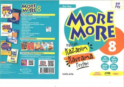 MORE MORE HAFTALIK KAZANIM KAVRAMA FÖYLERİ 34 HAFTA Limon Fotokopi