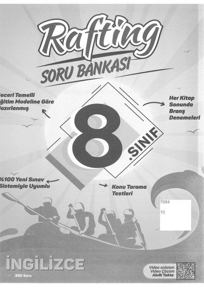 RAFTİNG SORU BANKASI İNGİLİZCE 350 SORU