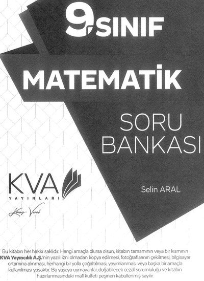 MATEMATİK SORU BANKASI Limon Fotokopi