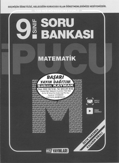 SORU BANKASI MATEMATİK Limon Fotokopi