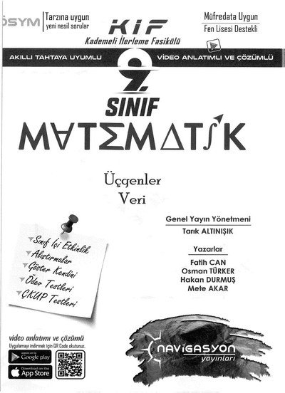 KADEMELİ İLERLEME FASİKÜLÜ MATEMATİK ÜÇGENLER VERİ Limon Fotokopi