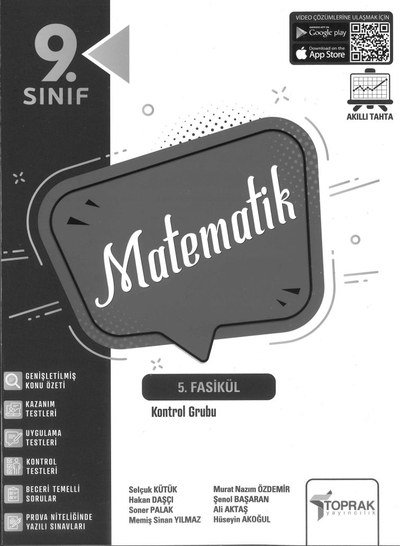 MATEMATİK 5. FASİKÜL KONTROL GRUBU Limon Fotokopi