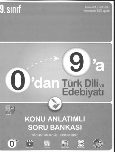 0'DAN 9'A TÜRK DİLİ VE EDEBİYATI KONU ANLATIMLI SORU BANKASI Limon Fotokopi