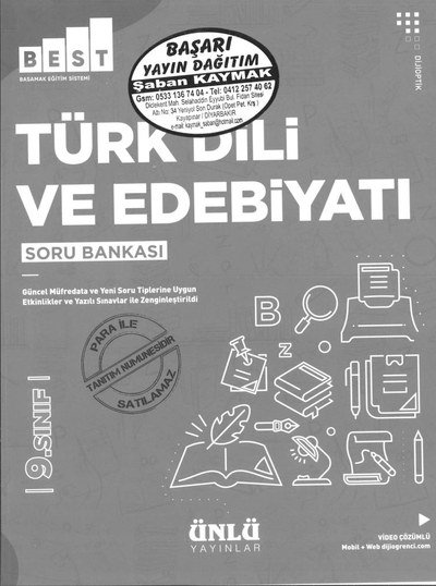 TÜRK DİLİ VE EDEBİYATI SORU BANKASI