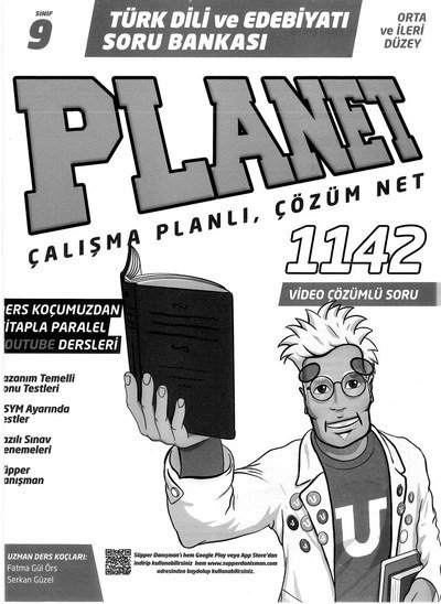TÜRK DİLİ VE EDEBİYATI SORU BANKASI PLANET ÇALIŞMA PLANLI ÇÖZÜM NET Limon Fotokopi