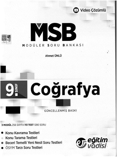MODÜLER SORU BANKASI COĞRAFYA Limon Fotokopi