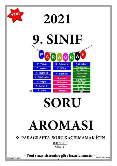 PARAGRAF SORU BANKASI 750 SORU Limon Fotokopi