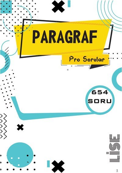PARAGRAF SORU BANKASI 654 SORU Limon Fotokopi