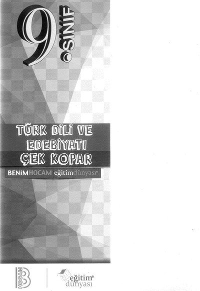 TÜRK DİLİ VE EDEBİYATI ÇEK KOPAR Limon Fotokopi