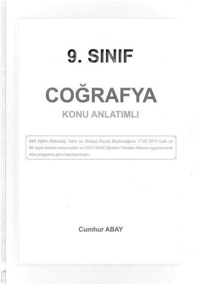 COĞRAFYA KONU ANLATIMLI Limon Fotokopi