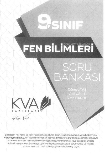 FEN BİLİMLERİ SORU BANKASI Limon Fotokopi