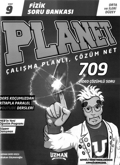 FİZİK SORU BANKASI PLANET ÇALIŞMA PLANLI ÇÖZÜM NET 709 SORU Limon Fotokopi