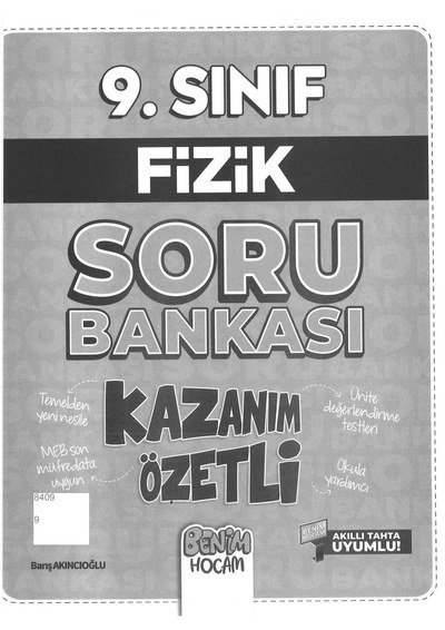 FİZİK SORU BANKASI KAZANIM ÖZETLİ BENİM HOCAM Limon Fotokopi