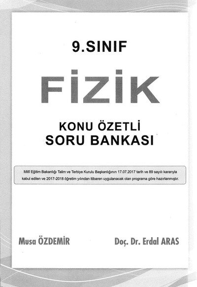FİZİK KONU ÖZETLİ SORU BANKASI Limon Fotokopi