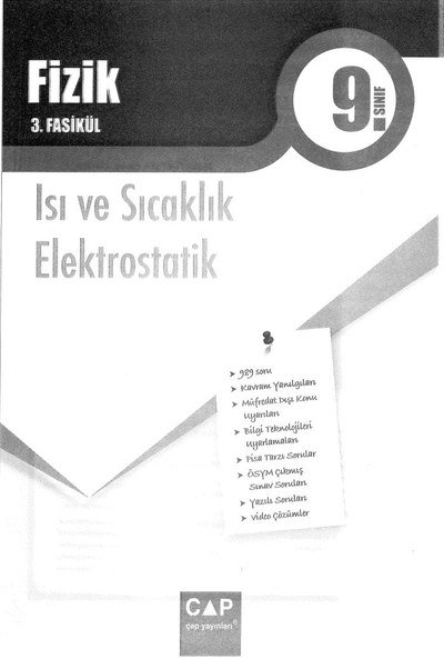 FİZİK 3. FASİKÜL ISI VE SICAKLIK ELEKTROSTATİK Limon Fotokopi