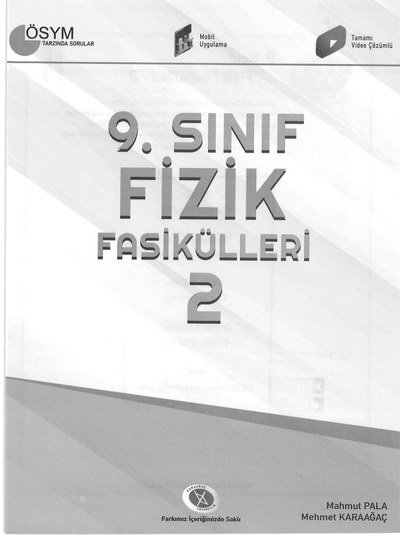 FİZİK FASİKÜLLERİ 2 ÖSYM TARZINDA SORULAR Limon Fotokopi