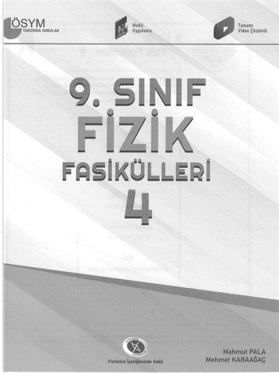 FİZİK FASİKÜLLERİ 4 ÖSYM TARZINDA SORULAR Limon Fotokopi